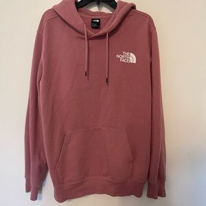 Northface rose colored hoodie. Size Large.